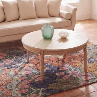Maisons du monde Mesa de centro de madera de abedul macizo, 100 cm