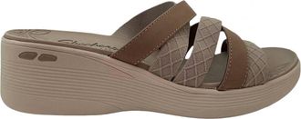 Skechers Womens Pier Lite-Fading Sun Sandal In Brown