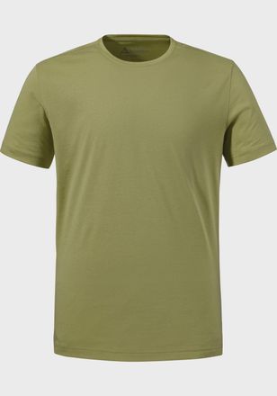 Sch&ouml;ffel Funktionsshirt SCH&Ouml;FFEL T Shirt Buchberg M, Herren, Gr. 58, gr&uuml;n (4605, gr&uuml;n), Oberstoff: 60% Baumwolle, 40% Polyester, Rundhals, Shirts Funktionsshir
