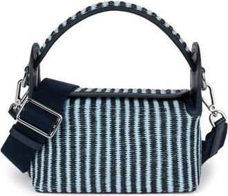 WE-AR4 The Pastry Box 20 Leather Top Handle Bag in Blue Stripe at Nordstrom