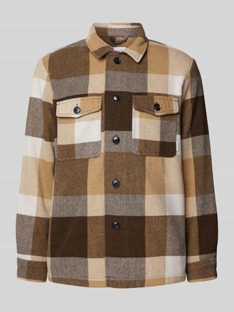 Lindbergh Lindbergh Relaxed Fit Overshirt mit aufgesetzten Brusttaschen in Mittelbraun, Gr&ouml;&szlig;e M