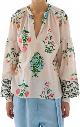 Maria Cher Almirante Aliana Blouse In Pink Multi