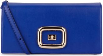 Roger Vivier Borsa - Dames - Schoudertassen - Blauw - ONE Size - Leer - Tassen