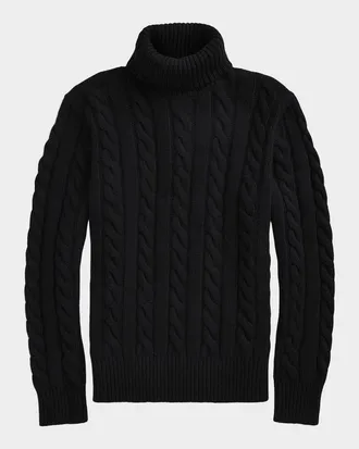 Polo Ralph Lauren Men & apos;s Cable Knit Turtleneck Sweater