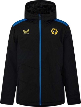 Castore Wolverhampton Wanderers FC-anorak voor heren (Kaviaar/Inktblauw)
