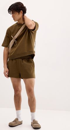 Le 31 Mens Structured jersey short Inseam: 3