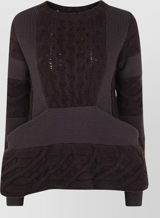 sacai wool knit pullover
