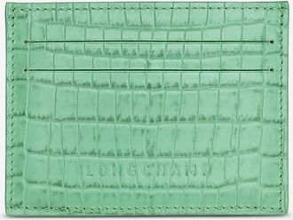 Longchamp Kompaktes Kartenetui aus Leder in Kroko-Optik Longchamp Pocket