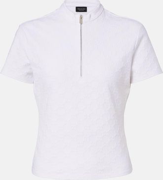 Gucci Top de jersey con GG en jacquard
