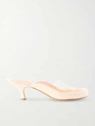 Chlo&eacute; Mule In Tpu Con Finiture In Pelle Junie - Bianco