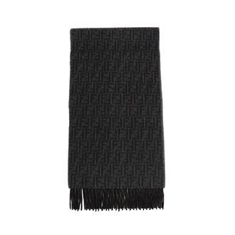 Fendi FF Zucca Jacquard Wool And Cashmere Scarf