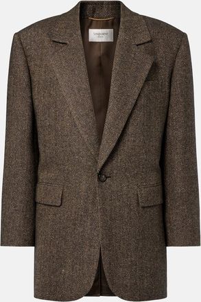 Saint Laurent Herringbone wool-blend blazer