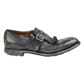 Churchs Veterschoenen met gespdetail - Heren - Nette schoenen - Zwart - 41 1/2 EU - Leer - Schoenen