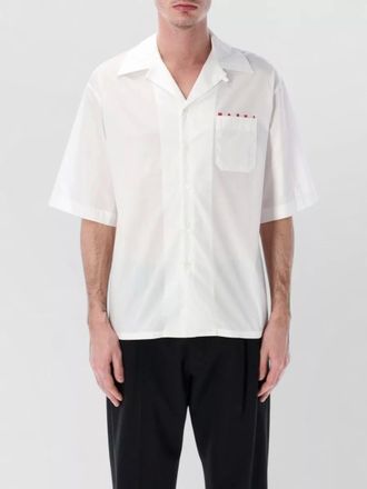Marni bowling shirt logo chest pocket collar