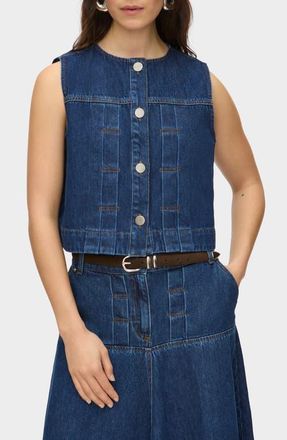 Aligne Bobbie Denim Vest in Ocean Blue at Nordstrom, Size 12
