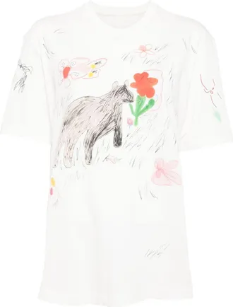 JNBY short sleeves t-shirt - women - Cotton - M - White