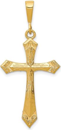 Diamond2Deal 10k Yellow Gold Cross Charm