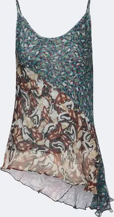 Dries Van Noten Printed asymmetric top