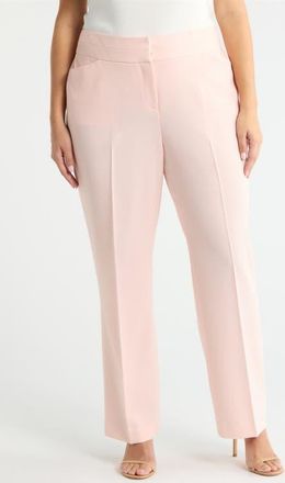 Tahari by ASL Bell Bottom Pants in Slipper Pink at Nordstrom, Size 16 W