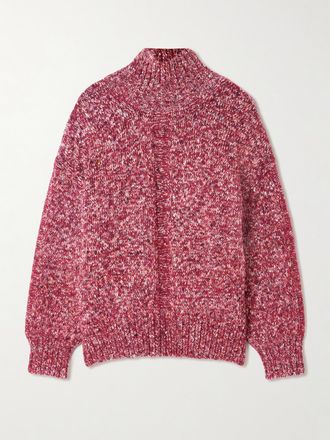 Proenza Schouler Pullover A Collo Alto In Maglia Sol - Rosso