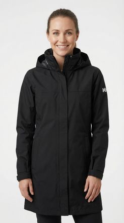 Helly Hansen Regenmantel HELLY HANSEN W ADEN LONG COAT, Damen, Gr. XXL, schwarz, Obermaterial: 100% Polyester. Futter: 100% Polyester, M&auml;ntel Regenmantel, mit wass