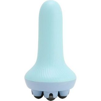 OEM Rodillo De Masaje Port&aacute;til De Mano Con Perlas Magn&eacute;ticas Para Cuello, Piernas Y M&uacute;sculos - Azul