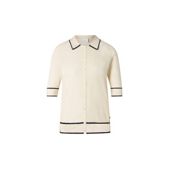 Bogner Peaches silk knit jacket for women - Cream - 34