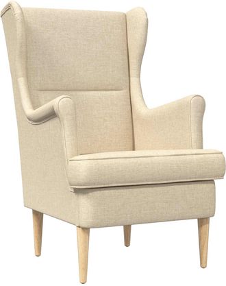 vidaXL Sill&oacute;n Crema Tela Vidaxl
