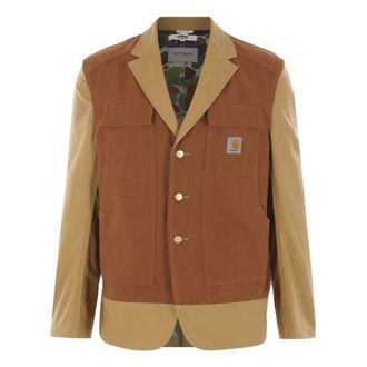 Junya Watanabe Hombre, Chaquetas, Marrón, Talla: M