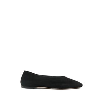 Toteme Ballerinas, female, Black, Size: 8 US Slip Suede Ballerinas