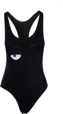 Chiara Ferragni Badpak uit &eacute;&eacute;n stuk - Dames - Badpakken - Zwart - XS - Polyester - Badmode