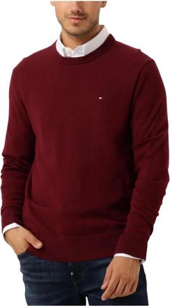 Tommy Hilfiger Truien & Vesten, Heren, Rood, XL, Katoen, Pima Org Ctn Cashmere Crew Neck
