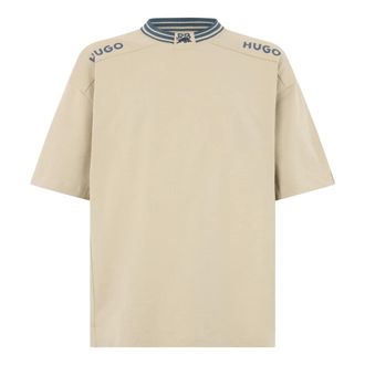 HUGO BOSS Camiseta de algod&oacute;n - Tops - Hombre - Beige - 2XL