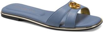 DKNY Halo Slide Sandal in Tempest Blue at Nordstrom, Size 6.5