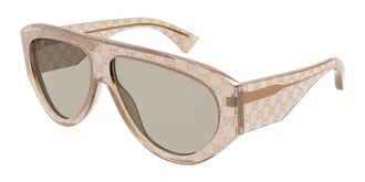 Gucci GG2128S 005 Mens Sunglasses Brown Size 58 - Free RX Lenses - Free RX Lenses