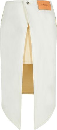 J.W.Anderson J. W. Anderson Layered White Cotton Skirt
