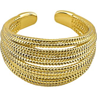 Panacea Textured Multiband Ring in Gold at Nordstrom Rack