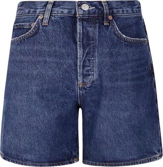 A Gold E Shorts a vita alta - Blu