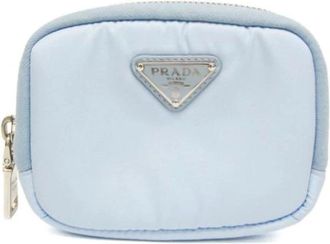 Prada Pre-owned Nylon prada-bags - Dames - Vintage Clutch - Blauw - ONE Size - Nylon - Vintage