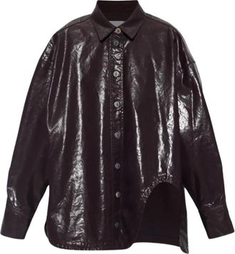 The Attico Dames, Blouses & Shirts, Rood, Maat: XS Viscose