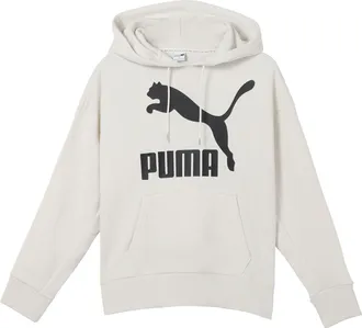 Puma (WMNS) PUMA Classics Logo Printing Hoodie Grey 599197-05