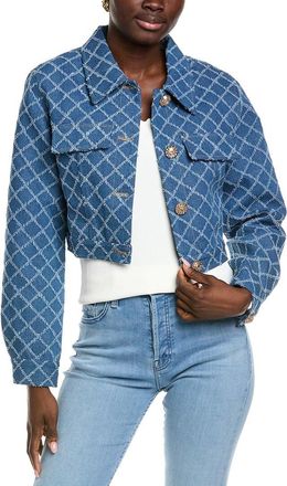 endless rose Endless Rose Distressed Cropped Denim Jacket