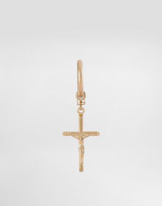 Dolce & Gabbana Mono Orecchino - Man Bijoux Gold Metal Onesize