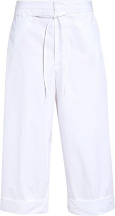 Jacquemus Le Pantalon Marin Belted Cotton Poplin Wide Leg Pants in White 100 at Nordstrom, Size 50