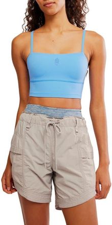 Free People FP Movement Never Better Longline Sports Bra in Riviera Blue at Nordstrom, Size X-Large