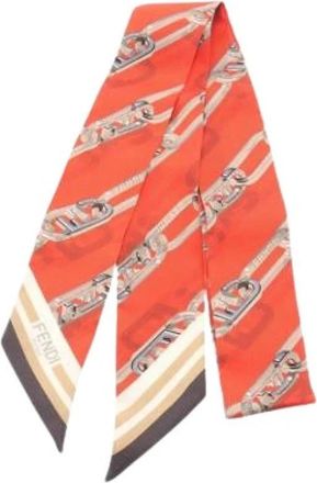 Fendi Pre-owned Scarves, female, Multicolor, Size: ONE SIZE Pre-owned Scarf