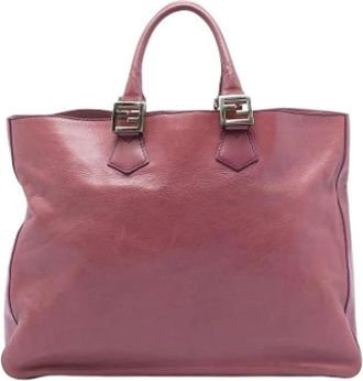 Fendi Pre-owned Vintage Tote - Dames - Vintage Shopper - Roze - ONE Size - Leer - Vintage