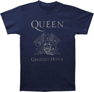 Rockoff Trade Mens Queen Greatest Hits II T-Shirt, Blue, Xx-Large