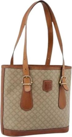 Celine Pre-owned Vintage Tote Bag - Dames - Vintage Shopper - Beige - ONE Size - Leer - Vintage