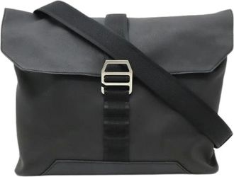 Herm&egrave;s Pre-owned Cityslide Messenger Bag Black - Dames - Vintage Schoudertas - Zwart - ONE Size - Leer - Vintage